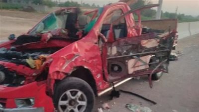 مصرع وإصابة 12 شخصًا في حادث تصادم على طريق أسيوط الغربي| بث مباشر 