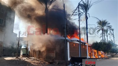 السيطرة على حريق نشب داخل حديقة الشروق بدمياط |صور 