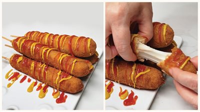 طريقة عمل الهوت دوج المقلي.. مقرمش بالجبنة السايحة لا يقاوم