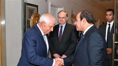الرئيس السيسي يناقش مع جوزيب بوريل إنهاء الكارثة الإنسانية في غزة