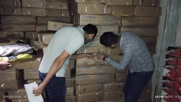 ضبط أسماك مجمدة 