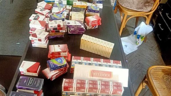 ضبط سجائر مجهولة