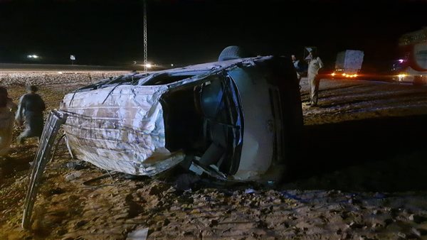 انقلاب سيارة ميكروباص