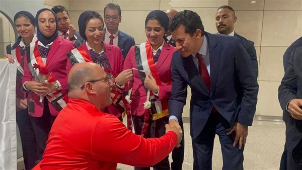 البعثة المصرية تصل