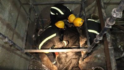 إصابة 4 سودانيين إثر سقوط أسانسير بكفر طهرمس في الهرم