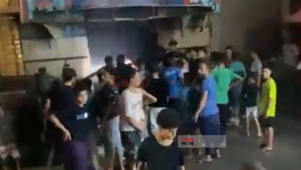 جانب من الحريق