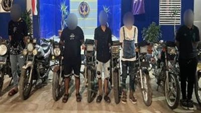 سقوط لصوص الدراجات النارية بالجيزة والغربية 