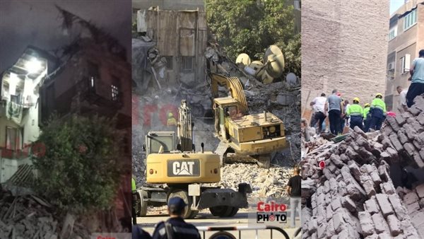 انهيار 3 عقارات بالقاهرة