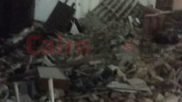  عقار شبرا مصر المنهار