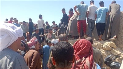 تشييع جثمان الصبي غريق بحر البطس بالفيوم