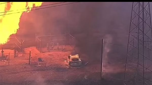 إنفجار خط غاز بولاية