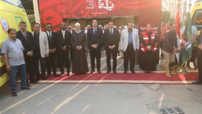 محافظ المنوفية يدشن مبادرة بداية جديدة لبناء الإنسان ويتفقد اصطفاف السيارات المشاركة| صور 