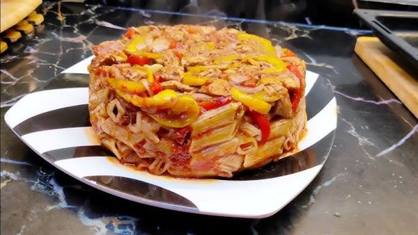 طريقة عمل طاجن المكرونة