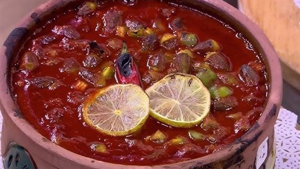 طريقة عمل طاجن البامية