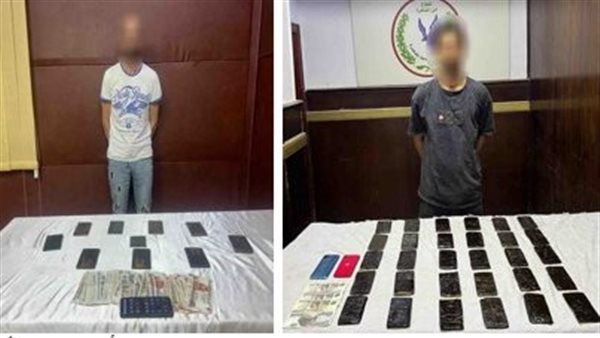 المتهمين والمضبوطات