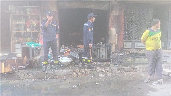 جانب من الحريق