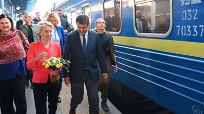 رئيسة المفوضية الأوروبية تصل إلى أوكرانيا