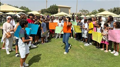 بسبب واقعة نجل محمد رمضان.. وقفة احتجاجية لوقف العنف في نادي نيو جيزة | صور