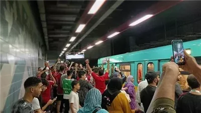 قطار كل 4.5 دقيقة.. تقليل الفارق الزمني بين قطارات المترو غدًا بسبب مباراة الأهلي والجونة