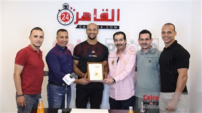 البطل الأولمبي كرم جابر في ضيافة القاهرة 24| صور