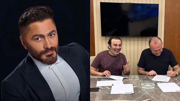 أحمد عزمي وتامر حسني