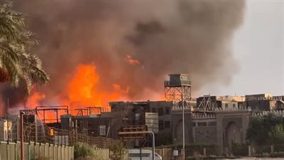 الحماية المدنية تسيطر على حريق الحي الشعبي في مدينة الإنتاج الإعلامي | بث مباشر