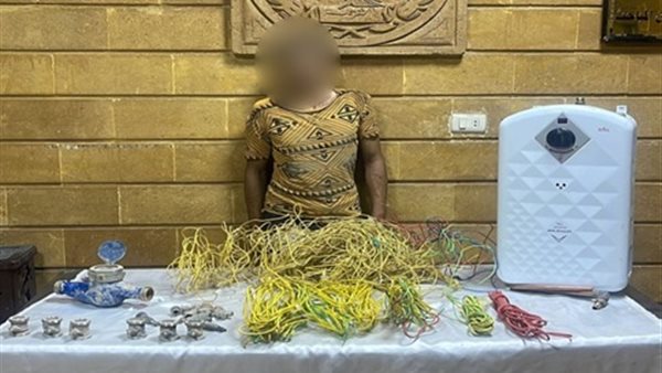 المتهم والمضبوطات