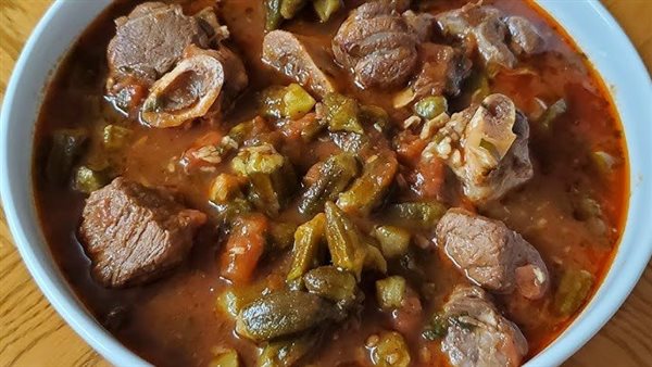 طريقة عمل طاجن البامية