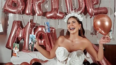 ملك قورة ردًا على جدل ظهورها بفستان زفاف: مقدرش أتجوز من غير ما أقولكم.. وهعزمكم في فرحي