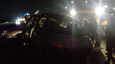 إصابة 12 شخصًا في حادث انقلاب ميكروباص بنفق حازم حسن بالطريق الصحراوي