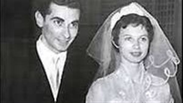 يوسف شاهين وزوجته