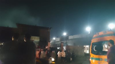 إصابة شخصين باختناق وتلفيات بـ3 محلات تجارية في حريق ببني سويف