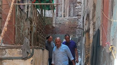 انهيار عقار في رأس التين بالإسكندرية 
