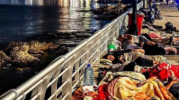 نازحين في بيروت 