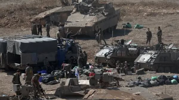 تجمع للآليات الإسرائيلية