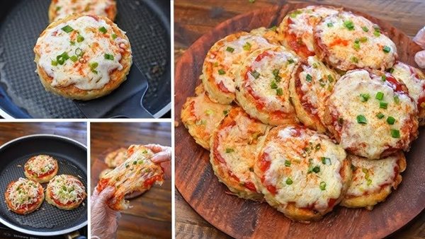 ميني بيتزا بعجينة