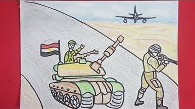 نماذج رسمة حرب أكتوبر وصور جاهزة للتلوين.. 8 عناصر تعبر عن النصر