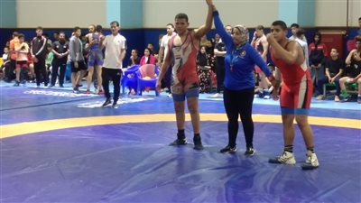 محمد الصافي يفوز بالمركز الأول في بطولة الجمهورية للمصارعة الرومانية