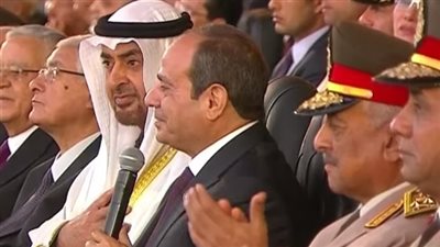 السيسي يوجه رسالة لـ بن زايد: أشكرك لأنك أصريت تكون معانا النهاردة.. ودايمًا مع بعض في الخير| فيديو