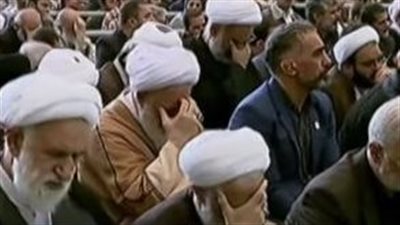 انهيار وبكاء في طهران خلال مراسم تأبين حسن نصر الله 