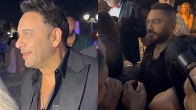 تامر حسني ومصطفى قمر يشعلان حفل زفاف ابنة علاء مرسي بحضور نجوم الوسط الفني