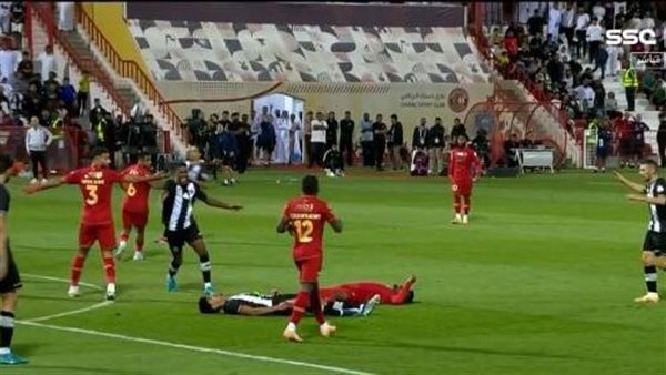 لحظة إصابة ماجد عبد