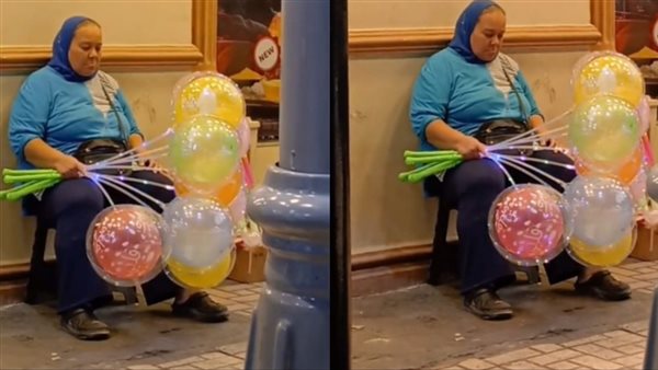 بائعة بلالين تثير