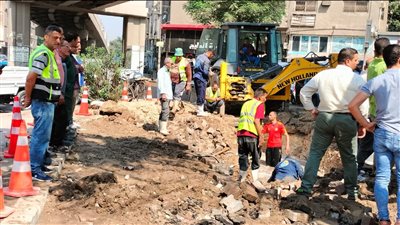 كسر مفاجئ يتسبب في انقطاع المياه بعدة مناطق بدمياط
