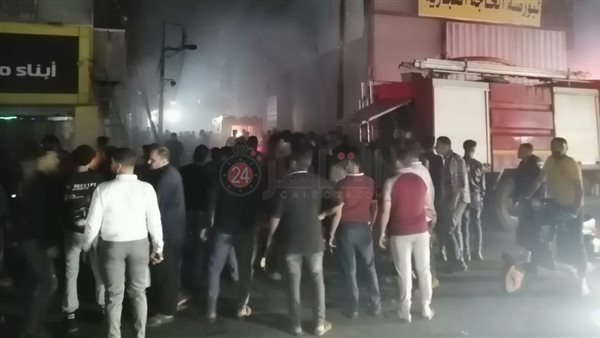 حريق داخل ورشة بالمحلة