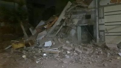 خالٍ من السكان.. انهيار عقار في كرموز بالإسكندرية