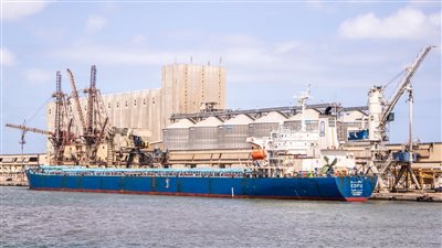 مصر تستقبل شحنة قمح جديدة من أوكرانيا عبر ميناء دمياط البحري 