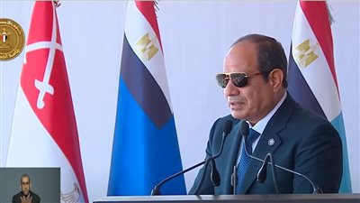 الرئيس السيسي: الشعب الفلسطيني من حقه أن يعيش في دولة مستقلة جنبًا إلى جنب مع إسرائيل