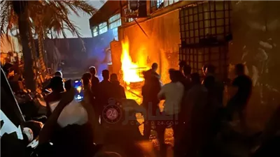 السيطرة على حريق بمصنع مسامير في المنطقة الصناعية بأكتوبر | صور