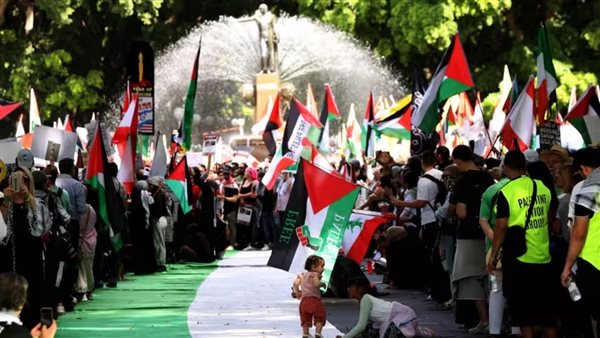 مظاهرات داعمة لفلسطين